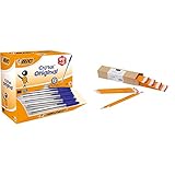 BIC Kugelschreiber Cristal Original, in Blau, Strichstärke 0,4 mm, 100er Pack, Ideal für...