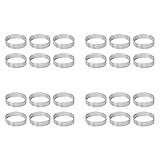 Rdjumpdjo Tortenringformen, 24 Stück Poröser Tortenring Aus Edelstahl, Perforierte...