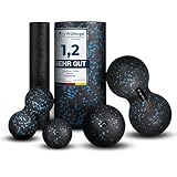 Fas Fit Faszienrolle Faszienball Selbst-Massage Set blau 6teilig – Faszien-Set für...