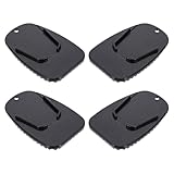 Healeved Motorrad Seitenständerpolster 4 Stück aus Robustem Kunststoff Schwarz...