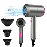 HappyGoo Föhn Ionen Haartrockner 2000W AC Motor Professioneller Fön mit 3...