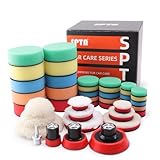 SPTA Polierpads für Bohrer, 36 Stück, 25/50/80mm, Polierschwamm, Wolle, Polierpads Set...