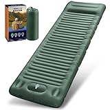 JEMULICE Isomatte Selbstaufblasend, 12CM Hoch Luftmatratze Camping Kleines...