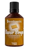 Foodtastic Flavor Drops Butterkeks 50ml | Flavdrops Aroma Tropfen | kalorienfrei...