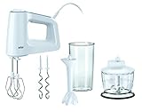 Braun MultiMix 3 HM 3135 Handmixer – Handrührgerät mit 5...