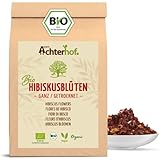 Hibiskusblüten Bio ganz getrocknet 500g | leicht säuerlich-fruchtiger Geschmack | in...