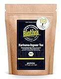 Biotiva Kurkuma & Ingwer Tee Bio 250g - hochwertige Kurkumawurzel (Curcuma longa) und...