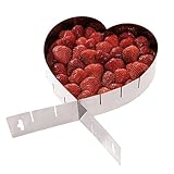 Swtgaah Edelstahl Liebe Kuchenform verstellbar herzförmige herzförmiger Kuchenring Home...