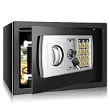 Tresor feuerfest wasserdicht, wasserdichter und feuerfester Safe, 8,5 l Mini-Digital-Safe...