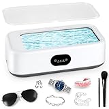 Ultraschallreiniger 49000Hz, 640ML Tragbar Brillenreinigungsgerät, 40W...