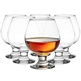 Glasmark KROSNO, 350ml, Set von 6, Cognacglas, Brandy, Cognac-Gläser, Cognacschwenker,...