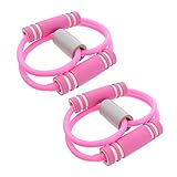 Anneome 2 Stück Form Latex Widerstandsband Elastisches Fitnessband für Yoga und...