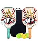 KUAVETO Pickleball-Paddel-Set, all der DIY-Spaß, den Sie mit Bowling-BM39-Muster haben...