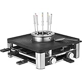 WMF Lumero 3in1 Gourmet Station für 8 Personen, Raclette Fondue Kombi, elektrisch,...