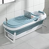 Schwänlein® Faltbare Badewanne Erwachsene | Ideal für kleine Badezimmer | mit...