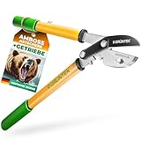 GRÜNTEK GRIZZLY Astschere mit Metall-Amboss, SK5-Stahl & Antihaftbeschichtung – 60mm...