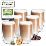 Fresh Master Latte Macchiato Gläser - Barista Premium Qualität für besten...