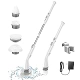 LABIGO Elektrische Reinigungsbürste, Schnurlos Spin Scrubber mit 4 Austauschbare...