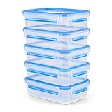 Emsa Clip&Close Frischhaltedose Mealprep-Set N10307|5-teiliges Set|Vorratsdosen| 0,8...