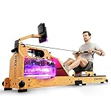 Sportstech Premium Wasser-Rudergerät mit LED-Wassertank, klappbar | Deutsches...