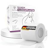 Medtreu Silikon Narbenpflaster 4x300cm - Ideal für Gesicht - Kaiserschnitt...