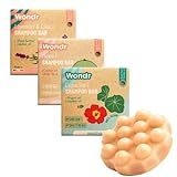 WONDR festes Shampoo Damen 3er Set, Haarpflege Seife mit dem Duft von Purple + Flower +...