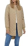 VERO MODA Damen Steppjacke VMHayle gesteppter Kurzmantel 10224576 Travertine M