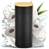 VON STEINEICH® Klopapier Aufbewahrung [schwarz - Metall] Deko Accessoire für Badezimmer...