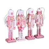 MURYE 4pcs Weihnachten Nussknacker König Und Soldat Miniaturfiguren Spielzeugdekoration...