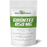 Grün Tee Extrakt Kapseln | 850mg Grüntee pro Kapsel | Grüner Tee Hochdosiert | 100%...