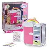 BABY born Regenbogenschrank, Puppenkleiderschrank, Aufbewahrung für...