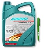 ADDINOL Motoröl 5W40 Super Light 0540 + WECTOL STIFT