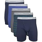 Gildan Herren Unterwäsche, Boxershorts, Multipack Retroshorts, Marineblau, 5 Stück,...