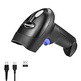 NetumScan Kabelloser 2D-Barcode-Scanner - Tragbarer Barcode-Leser/Scanner Automatischer...