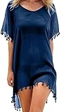 Hanaoops Damen Strandkleid Sommer Strandponcho Bikin Badeanzug Cover Up Strandtunika...