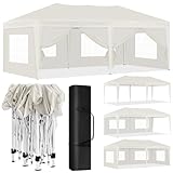 Laneetal Pavillon 3x6 m, Pop Up Faltpavillon, 6 Seitenwände mit Fenster...