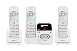 Geemarc Amplidect 295 Trio - Schnurlostelefon Trio-Paket mit 3 Mobilteilen - Direkter...