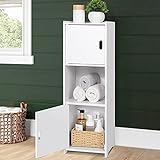 OUDIE Wasserdichter Badezimmerschrank, freistehender Schrank-Organizer-Einheit...