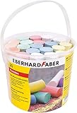 Eberhard Faber 526512 - Straßenmalkreiden in 6 leuchtenden Farben, Eimer mit 20 Kreiden,...