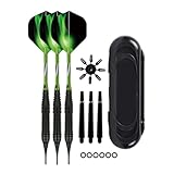 Hrtyvhin 1 Set Professionelles Dartpfeil-Set mit weicher Spitze, elektronische Dartpfeile...