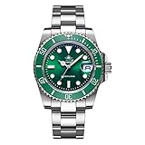 ADDIESDIVE Taucheruhren für Herren Edelstahlband, Keramiklünette, Super Luminous, 200M...