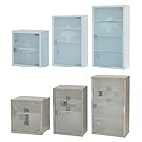 Style home Medizinschrank Edelstahl Arzneischrank abschließbare Hausapotheke, 30x30x12cm...