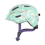 ABUS Kinderhelm Smiley 3.0 LED - Fahrradhelm mit Licht - tiefe Passform & Platz für einen...