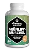 Grünlippmuschel Kapseln hochdosiert: 1500 mg Grünlippmuschel Pulver aus Neuseeland pro...