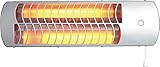 HyCell Wandheizstrahler Heizstrahler zur Wandmontage mit 2 Heizstufen (600W oder 1200W)...