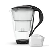 Dafi Crystal Wasserfilterkanne aus Glas 2L, Wasser Filtersystem zur Reduzierung von Kalk,...