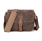 ONEGenug SLR-Kameratasche, wasserdichte Wachs-Segeltuchtasche Vintage Kameratasche...