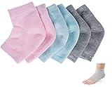 3 Paar Gel Fersen Socken,Feuchtigkeitsspendende Socken Weiche Lüften Gel Ferse Socken...