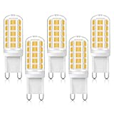 G9 LED Lampen Warmweiß 3000K, G9 LED Leuchtmittel 3W 400LM Ersatz Für Halogenlampe G9...
