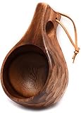 JINYOMFLY Holztasse Holztassen Kuksa, 200ml Natürlicher Holzbecher, Holz Becher Outdoor...